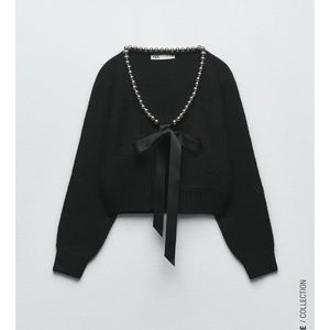 KNITWEAR PEARL CARDIGAN